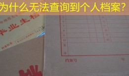 为什么无法查询到个人档案？