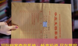 祁阳档案查询系统：畅享投资 尽在掌握