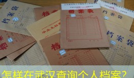 怎样在武汉查询个人档案？