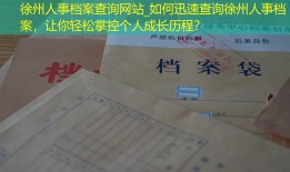 徐州人事档案查询网站_如何迅速查询徐州人事档案，让你轻松掌控个人成长历程？
