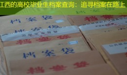江西的高校毕业生档案查询：追寻档案在路上