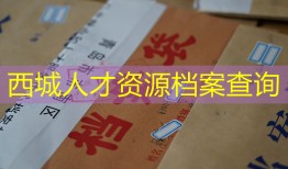西城人才资源档案查询