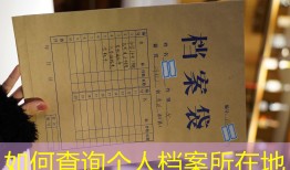 如何查询个人档案所在地