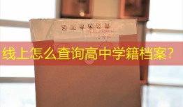 线上怎么查询高中学籍档案？