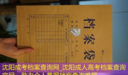 沈阳成考档案查询网_沈阳成人高考档案查询官网，助力个人掌握档案查询难题