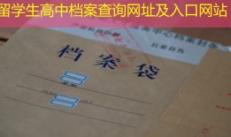 留学生高中档案查询网址及入口网站