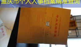 重庆市个人人事档案精准查询