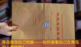 青岛查询自己档案——如何查看自己在青岛的人事档案？