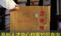 高新人才中心档案如何查询