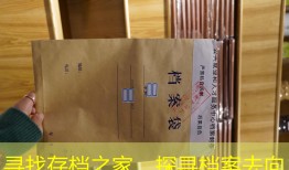 寻找存档之家，探寻档案去向