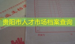 贵阳市人才市场档案查询