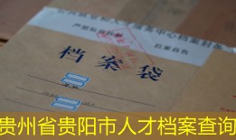 贵州省贵阳市人才档案查询
