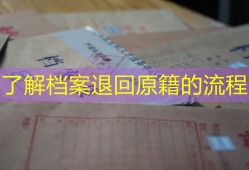 了解档案退回原籍的流程