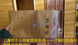 上海市个人档案查询系统——了解你的身份信息与发展历程