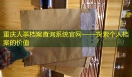 重庆人事档案查询系统官网——探索个人档案的价值