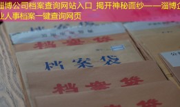 淄博公司档案查询网站入口_揭开神秘面纱——淄博企业人事档案一键查询网页