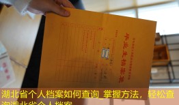 湖北省个人档案如何查询_掌握方法，轻松查询湖北省个人档案