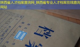 陕西省人才档案查询网_陕西省专业人才档案在线查询网站