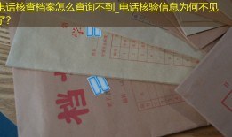 电话核查档案怎么查询不到_电话核验信息为何不见了？