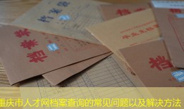 重庆市人才网档案查询的常见问题以及解决方法