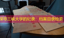探寻三峡大学的纪录：档案目录检索