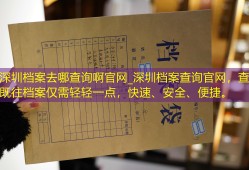 深圳档案去哪查询啊官网_深圳档案查询官网，查询既往档案仅需轻轻一点，快速、安全、便捷。