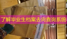 了解毕业生档案去向查询系统