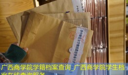 广西商学院学籍档案查询_广西商学院学生档案在线查询服务