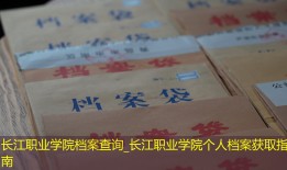 长江职业学院档案查询_长江职业学院个人档案获取指南