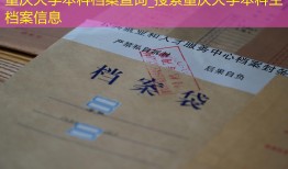 重庆大学本科档案查询_搜索重庆大学本科生档案信息