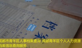成都市青羊区人事档案查询_成都青羊区个人人力资源档案信息查询服务