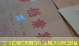 广东信宜档案查询官网_发现您的历史脉络