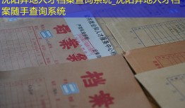 沈阳异地人才档案查询系统_沈阳异地人才档案随手查询系统