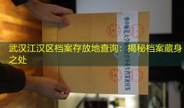 武汉江汉区档案存放地查询：揭秘档案藏身之处