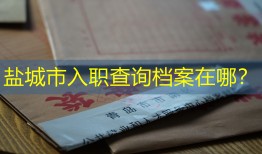 盐城市入职查询档案在哪？