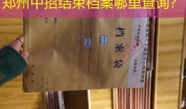 郑州中招结束档案哪里查询？