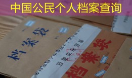 中国公民个人档案查询
