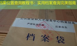 档案位置查询教程书：实用档案查询完美指南