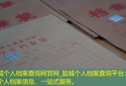 盐城个人档案查询网官网_盐城个人档案查询平台：查询个人档案信息，一站式服务。