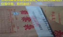 洛阳档案会放哪里啊查询_寻找洛阳档案馆的位置信息，有何途径？