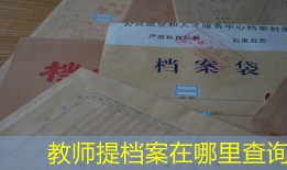 教师提档案在哪里查询