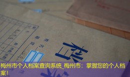 梅州市个人档案查询系统_梅州市：掌握您的个人档案！