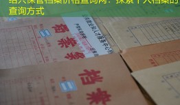 绍兴保管档案价格查询网：探索个人档案的查询方式
