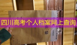 四川高考个人档案网上查询