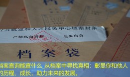 档案查询能查什么_从档案中寻找真相：彰显你和他人的历程、成长，助力未来的发展。