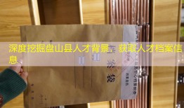 深度挖掘盘山县人才背景，获取人才档案信息