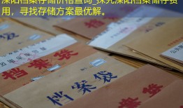 溧阳档案存储价格查询_探究溧阳档案储存费用，寻找存储方案最优解。