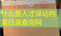 什么是人才驿站档案目录查询网