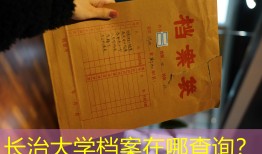 长治大学档案在哪查询？