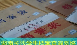 湖南长沙学生档案查询系统